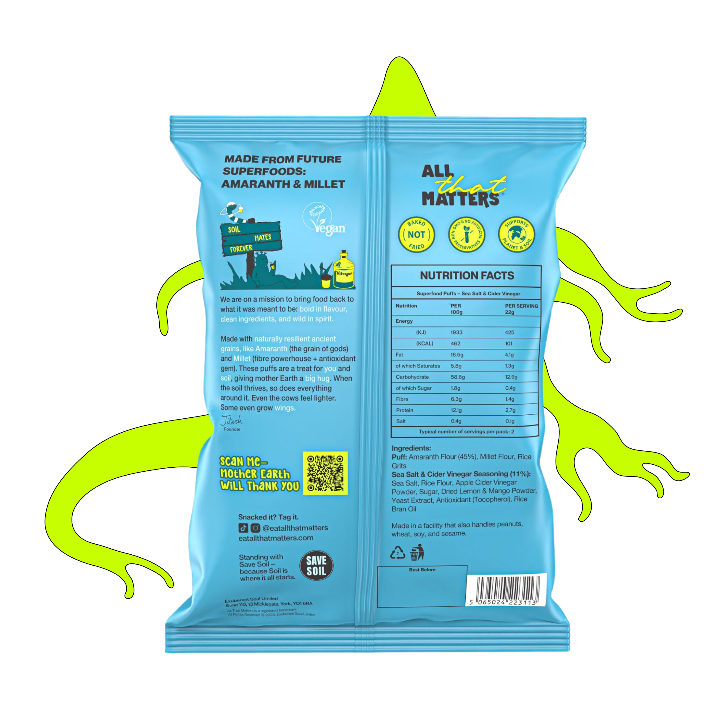 Superfood Puffs – Sea Salt & Cider Vinegar