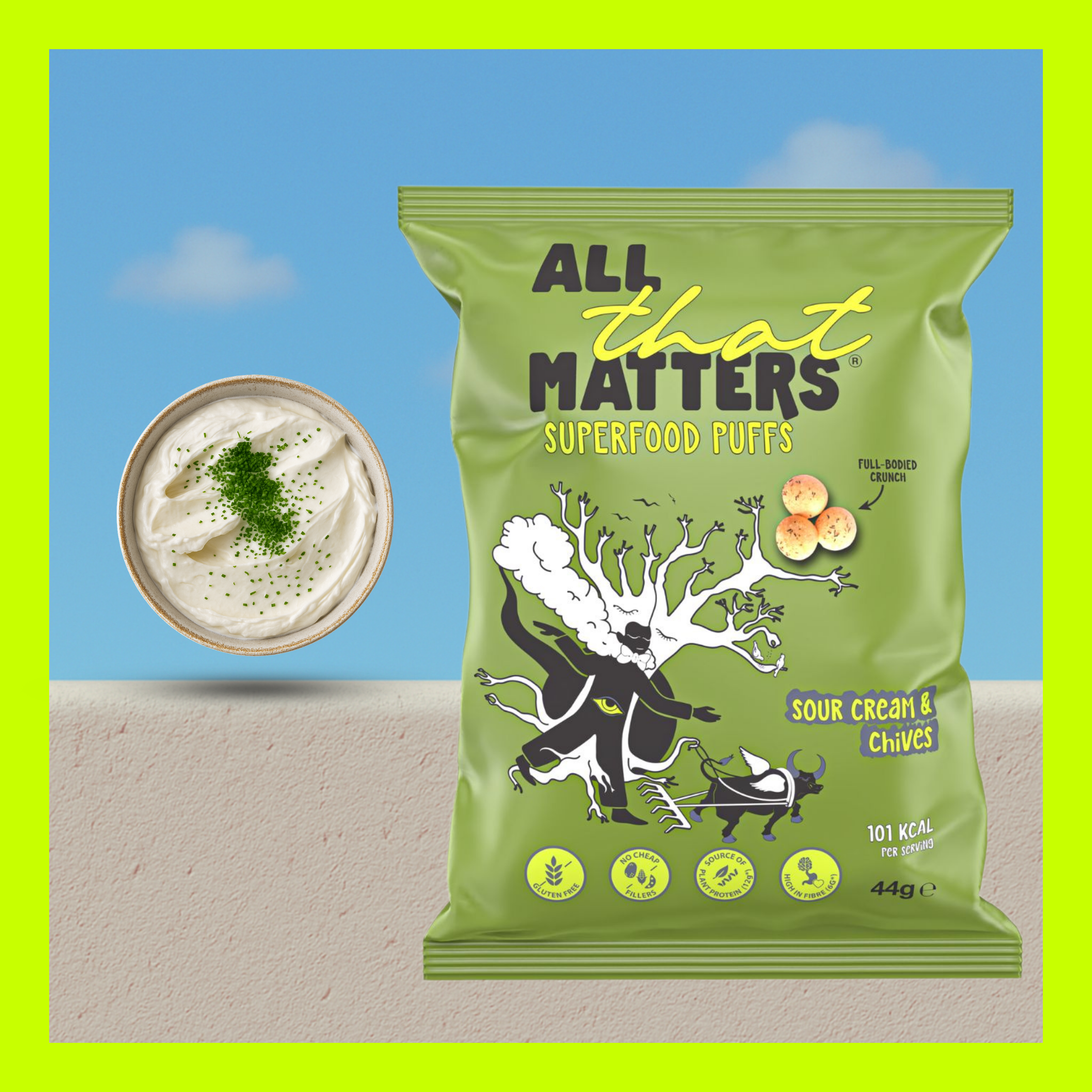 Superfood Puffs – Sour Cream & Chives